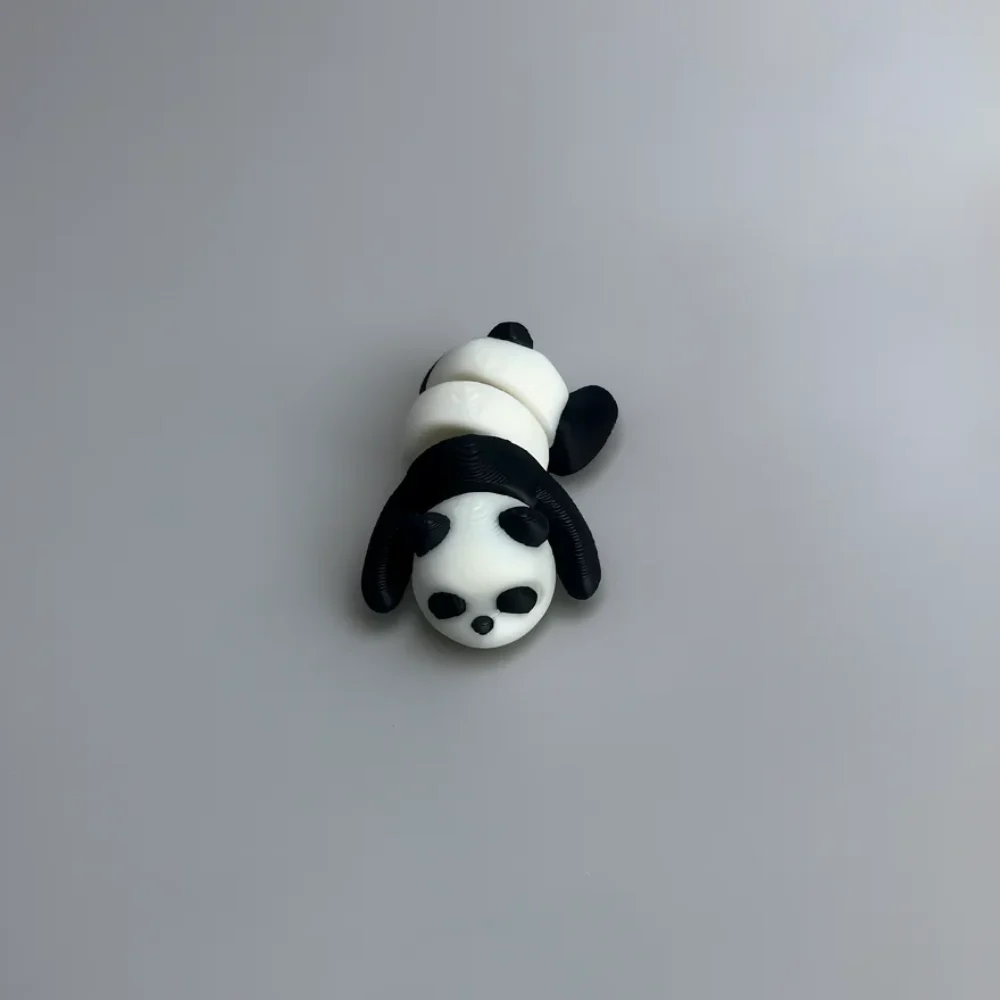 Baby Panda: white and black panda bear figurine