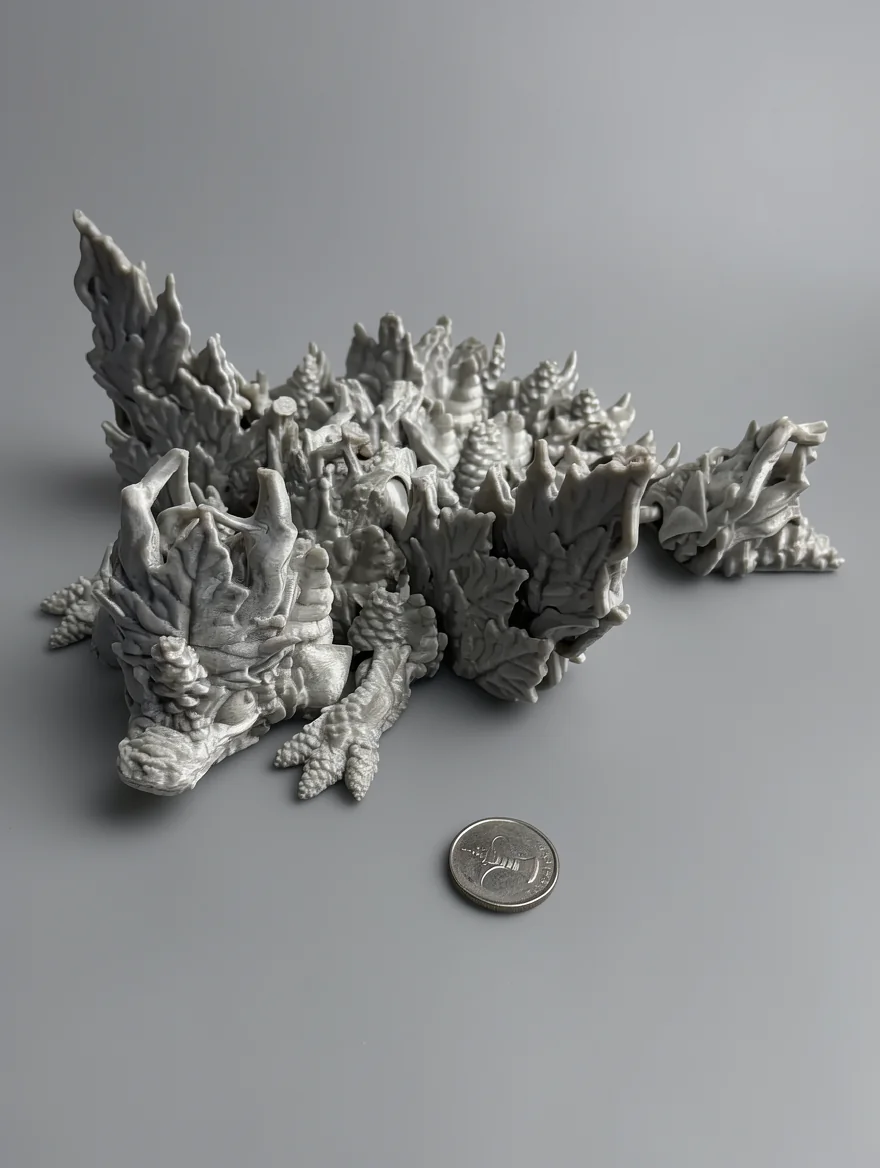 Baby Winged Autumn Dragon