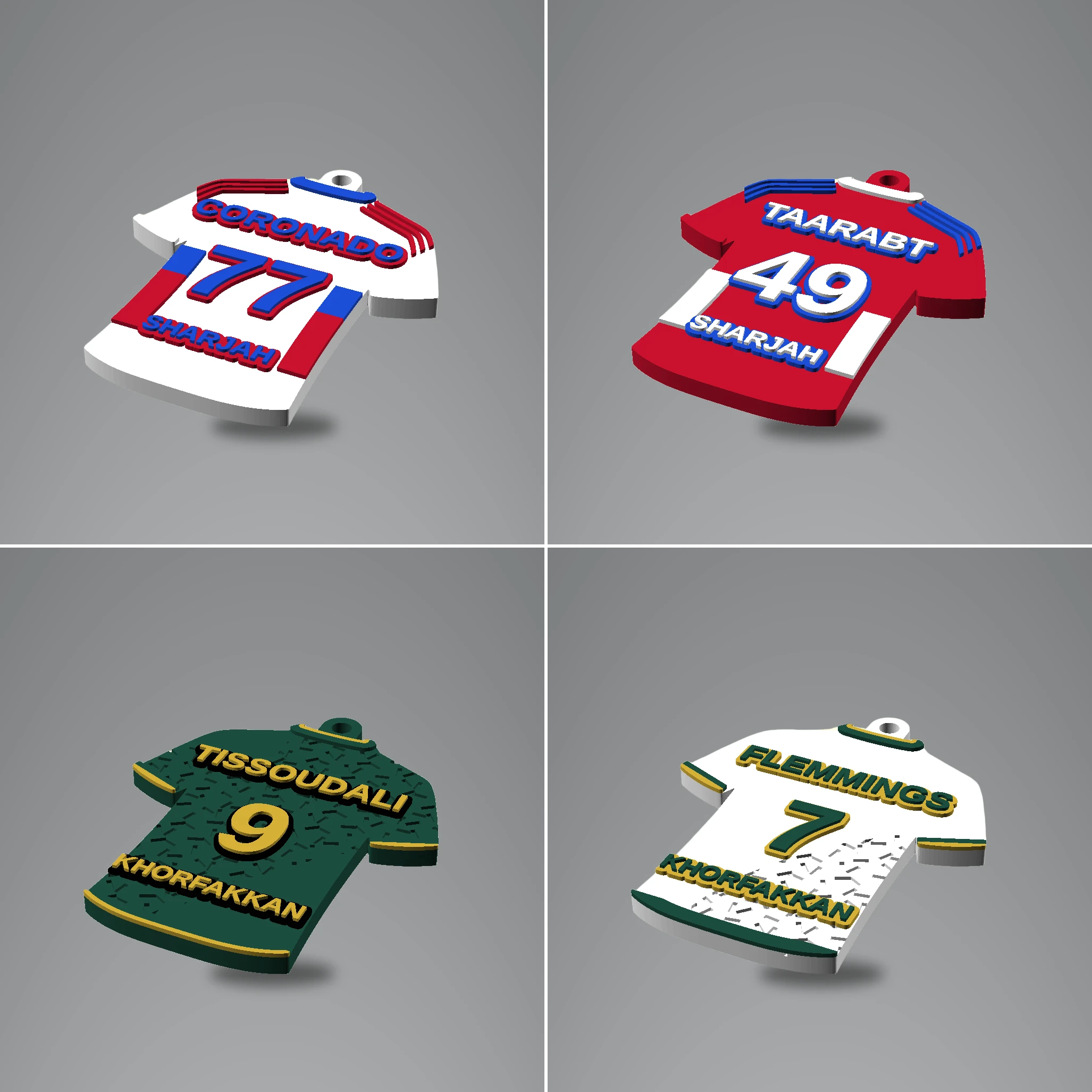 Jersey Keychain