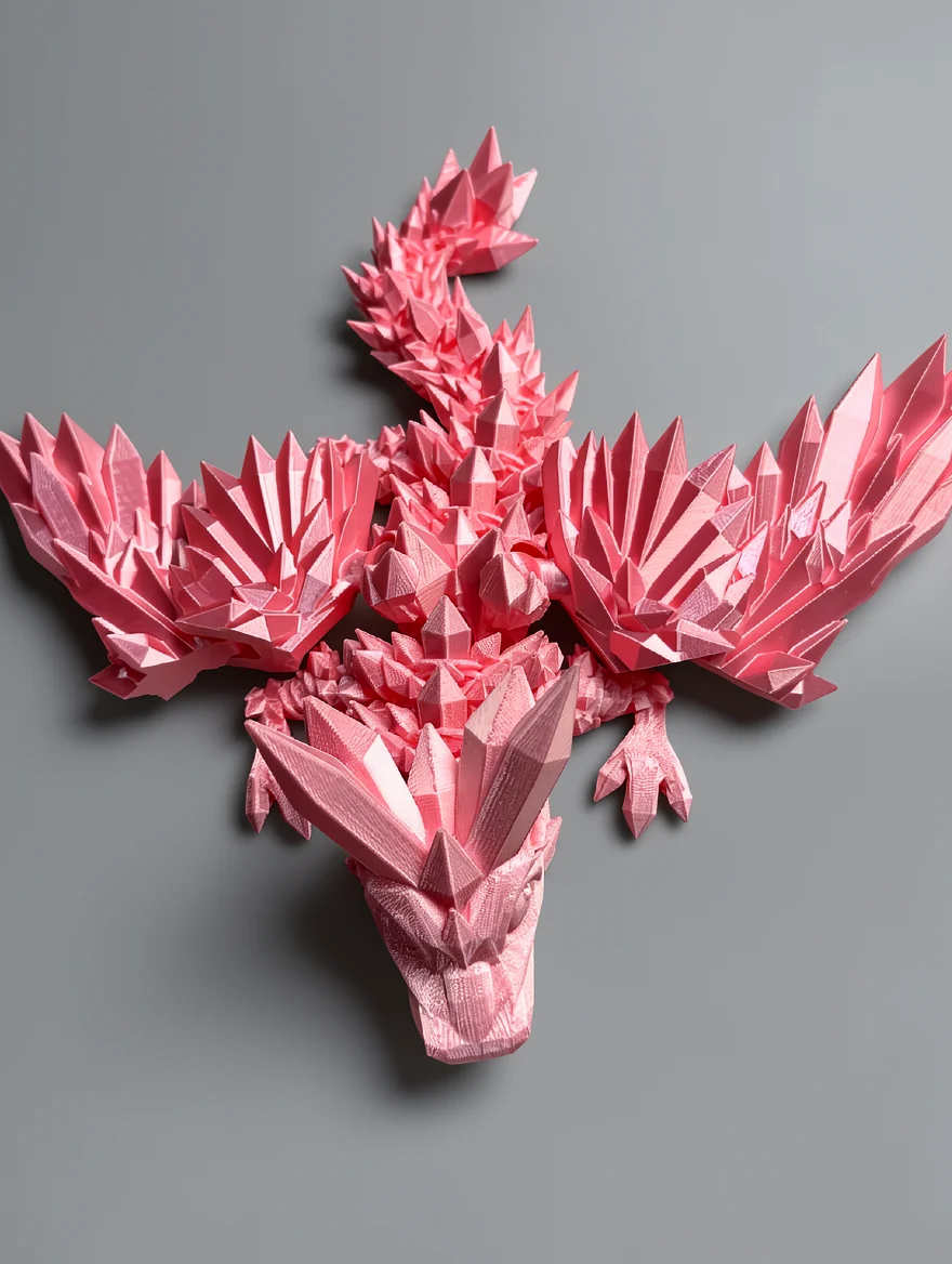 Baby Winged Crystal Dragon