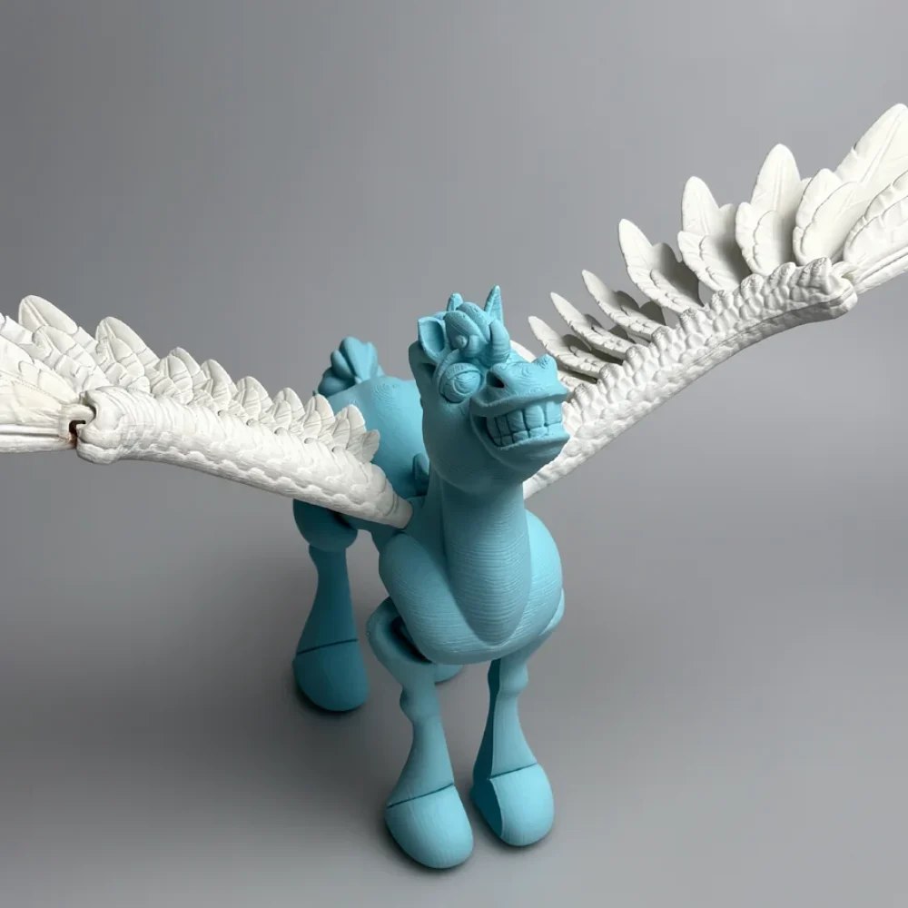 Smiling Flying Pegasus