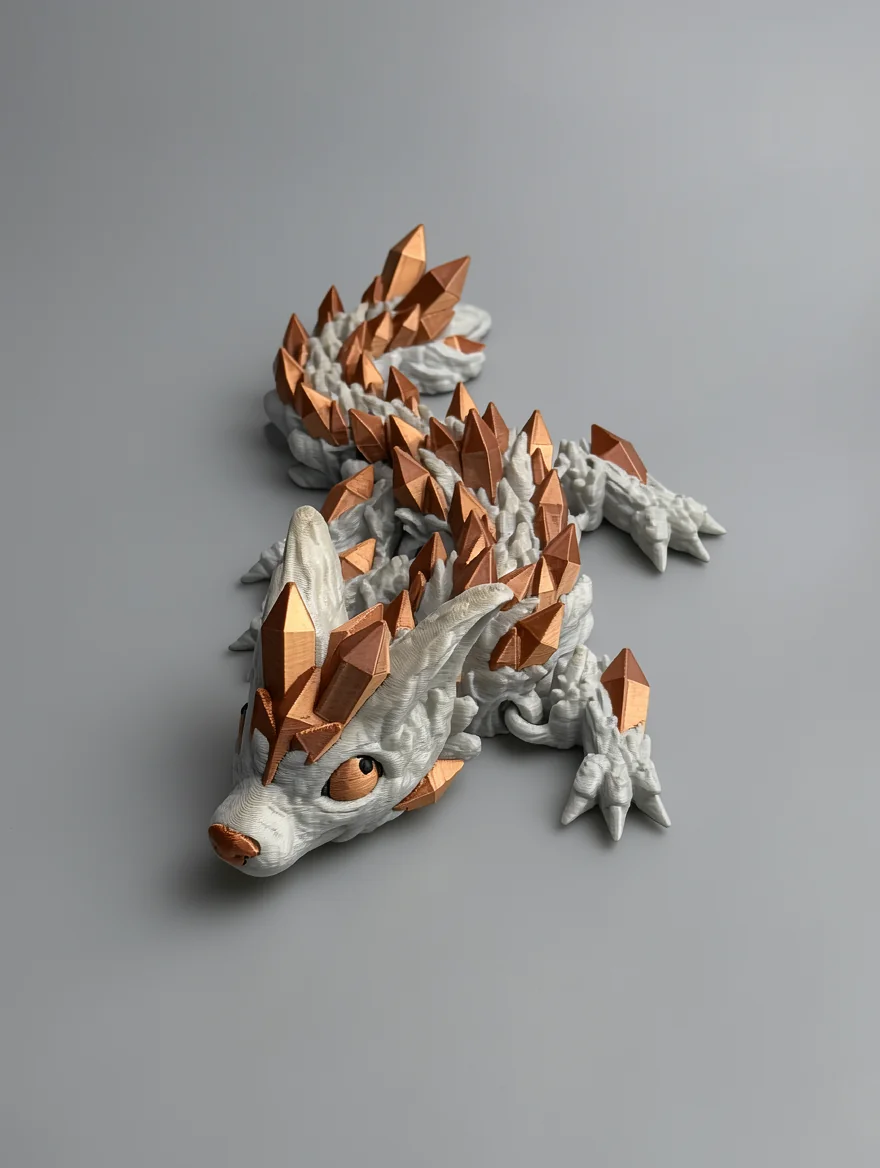 Baby Crystal Wolf Dragon