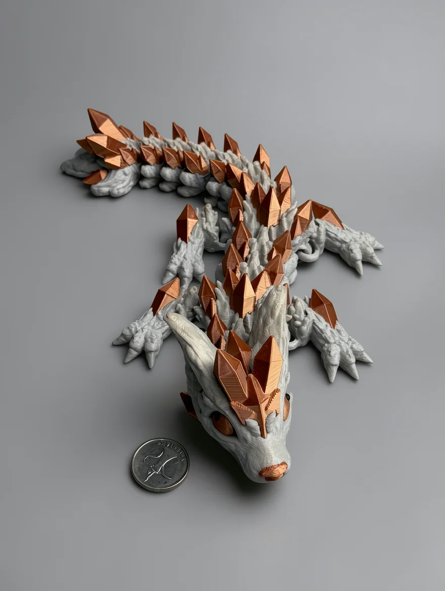 Baby Crystal Wolf Dragon