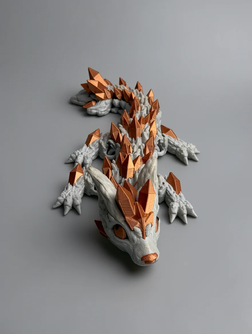 Baby Crystal Wolf Dragon
